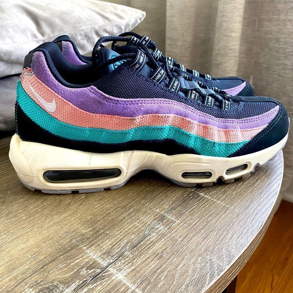 Nike Air Max 95 Have A Nike Day Black Hyper Jade Sneakers Men’s 8 Women’s 9.5